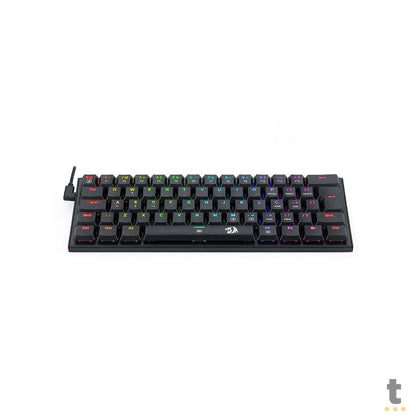 Teclado Gamer Mecânico Redragon Anivia RGB Switch Marrom Preto - K614-RGB (PT-BROWN) Truedata