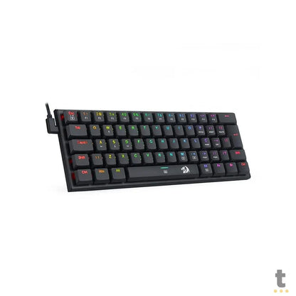 Teclado Gamer Mecânico Redragon Anivia RGB Switch Marrom Preto - K614-RGB (PT-BROWN) Truedata