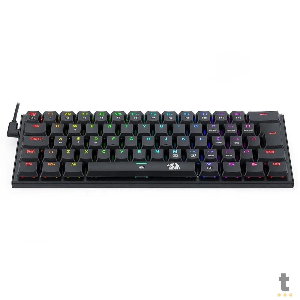 Teclado Gamer Mecânico Redragon Anivia RGB Switch Vermelho Preto - K614-RGB (PT-RED) Truedata