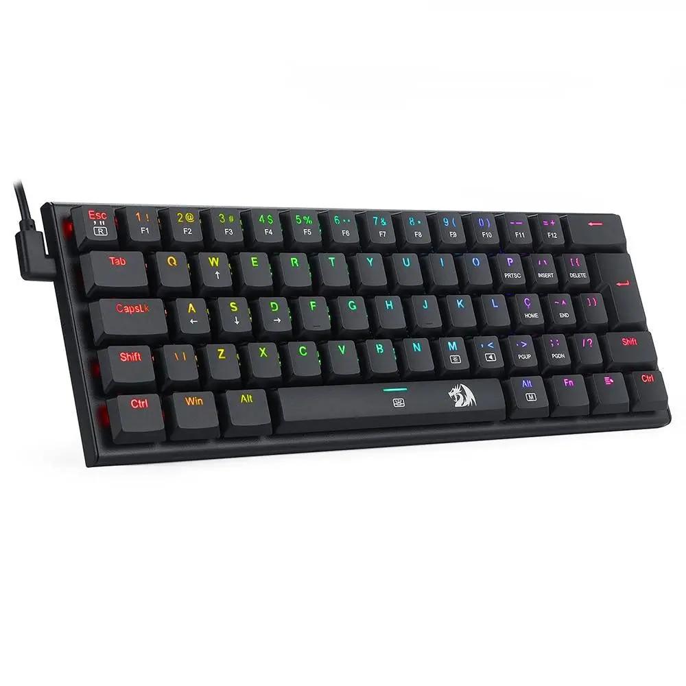 Teclado Gamer Mecânico Redragon Anivia RGB Switch Vermelho Preto - K614-RGB (PT-RED) Truedata