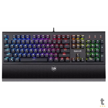 Teclado Gamer Mecânico Redragon Dark Aryaman RGB Preto - K569RGB (PT-BLUE) Truedata