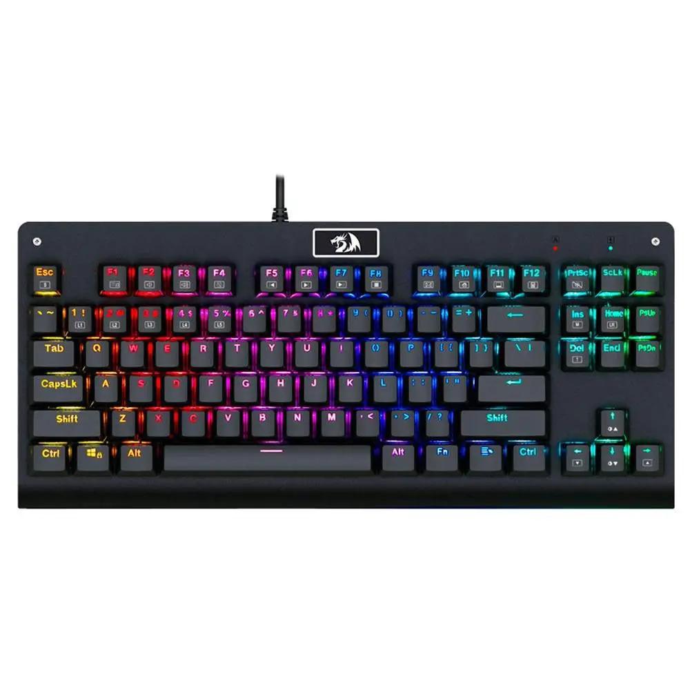 Teclado Gamer Mecânico Redragon Dark Avenger RGB Preto - K568RGB-2 - Switch Outemu Brown Truedata