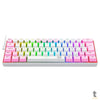 Teclado Gamer Mecânico Redragon Dragonborn RGB Switch Azul Branco e Rosa - K630PW-RGB (PT-BLUE) Truedata