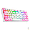 Teclado Gamer Mecânico Redragon Dragonborn RGB Switch Azul Branco e Rosa - K630PW-RGB (PT-BLUE) Truedata