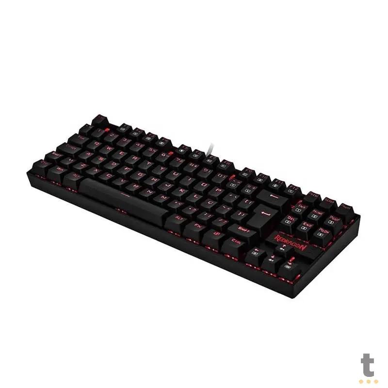 Teclado Gamer Mecanico Redragon Kumara Led Vermelho Switch Brown - K552-2 Truedata