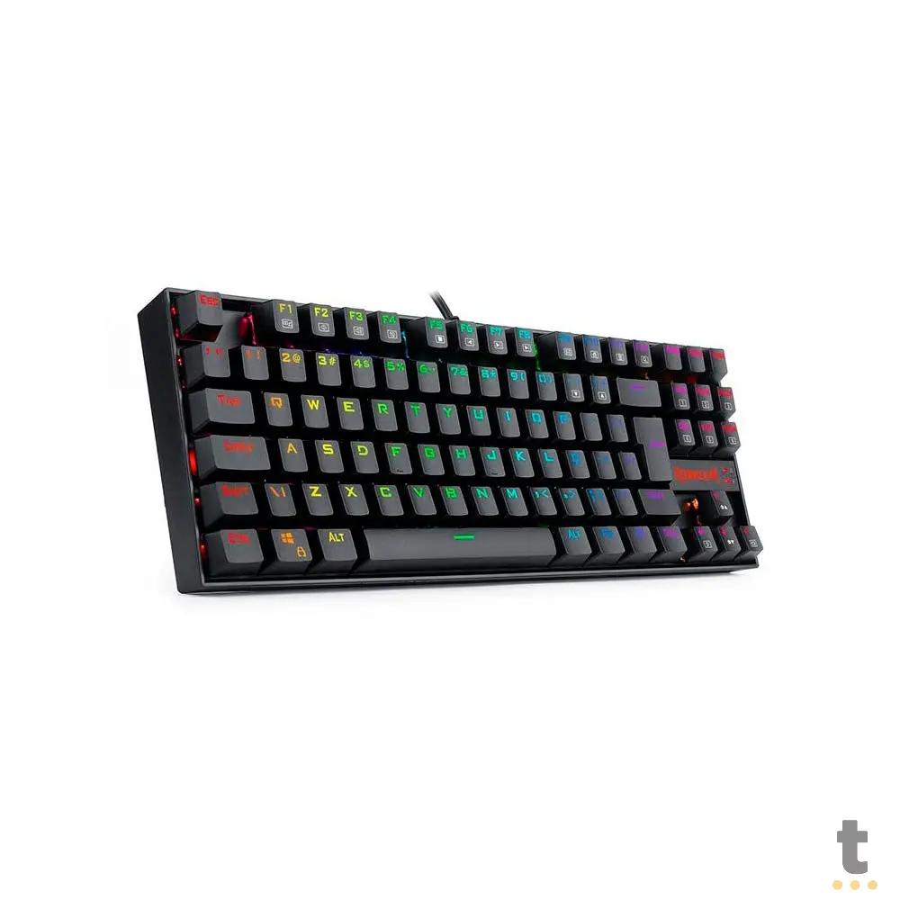 Teclado Gamer Mecanico Redragon Kumara Pro Rgb Preto Switch Marrom - K552RGB-PRO (PT-BROWN) Truedata