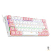 Teclado Gamer Mecânico Redragon Lakshmi RGB Branco e Rosa - K606PW-R (PT-BROWN) Truedata