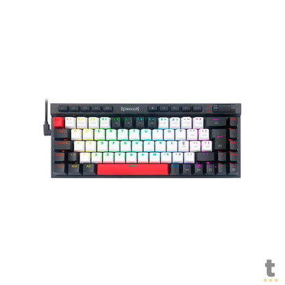 Teclado Gamer Mecânico Redragon Magic Wand Hearts Vermelho / Branco / Preto RGB Switch Marrom - K635WBR-RGB Truedata