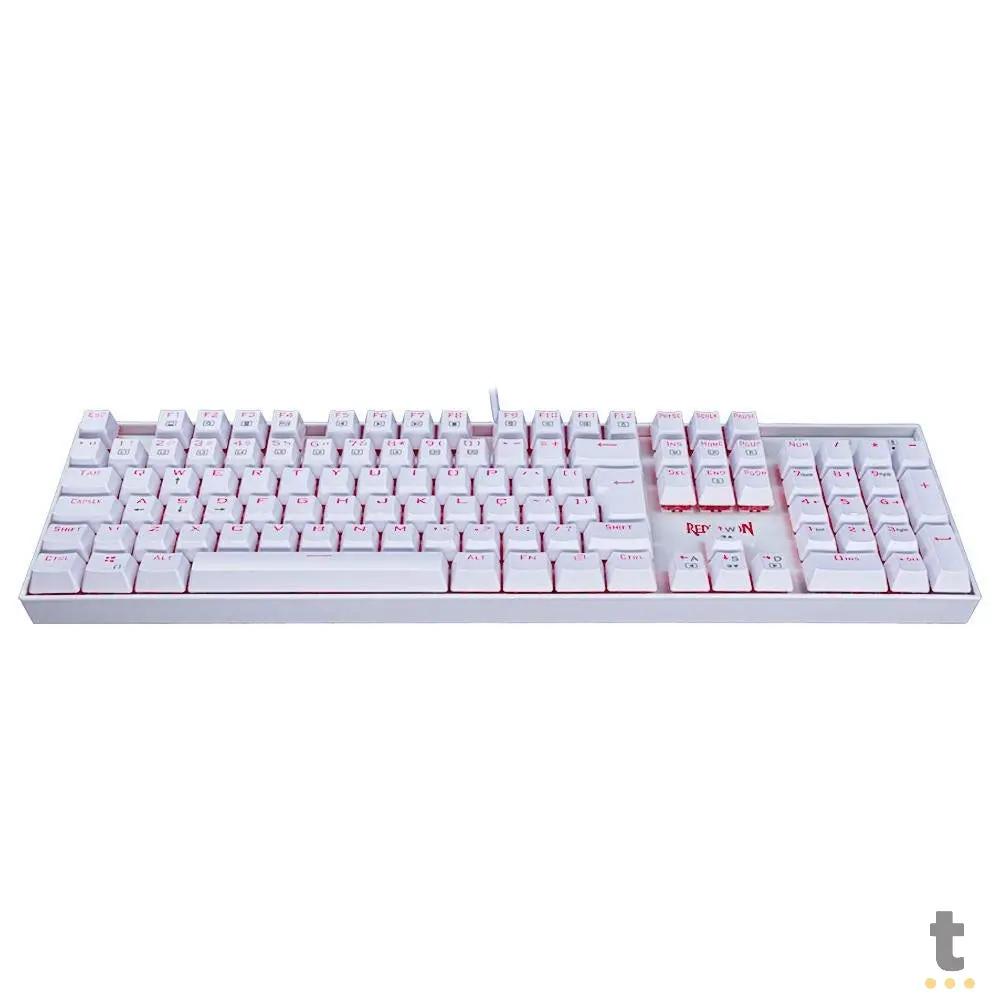 Teclado Gamer Mecânico Redragon Mitra Lunar RGB Branco - K551W-RGB (PT-BLUE) Truedata