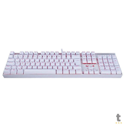 Teclado Gamer Mecânico Redragon Mitra Lunar RGB Branco - K551W-RGB (PT-BLUE) Truedata