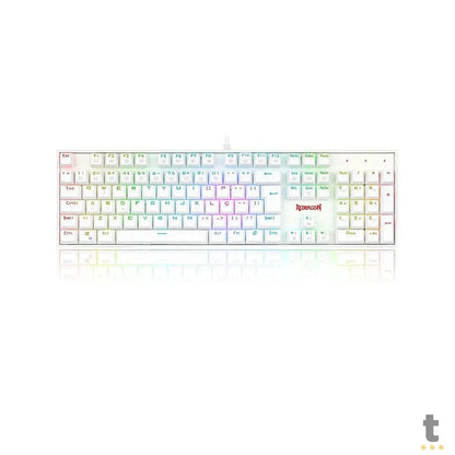Teclado Gamer Mecânico Redragon Mitra Lunar RGB Branco - K551W-RGB (PT-RED) Truedata