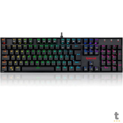 Teclado Gamer Mecanico Redragon Mitra Preto C/ RGB Switch Outemu Brown - K551RGB-1 Truedata