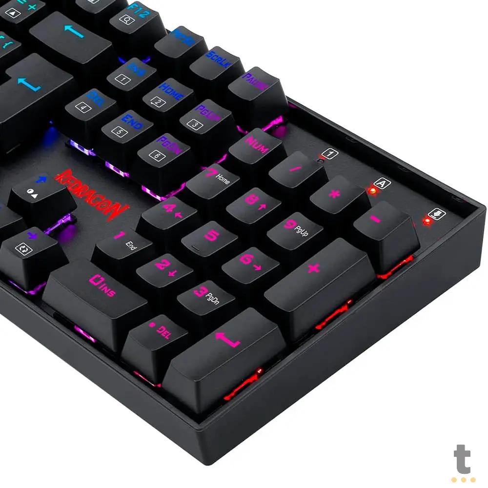 Teclado Gamer Mecanico Redragon Mitra Preto C/ RGB Switch Outemu Brown - K551RGB-1 Truedata