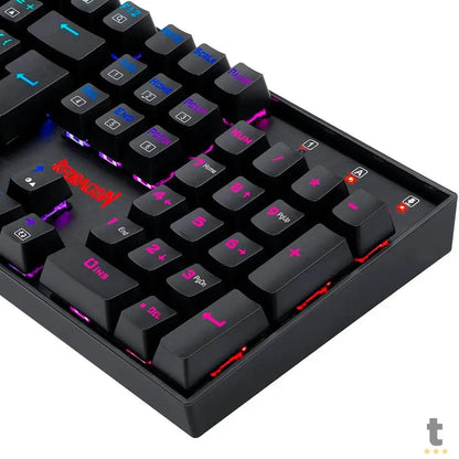 Teclado Gamer Mecanico Redragon Mitra Preto C/ RGB Switch Outemu Brown - K551RGB-1 Truedata