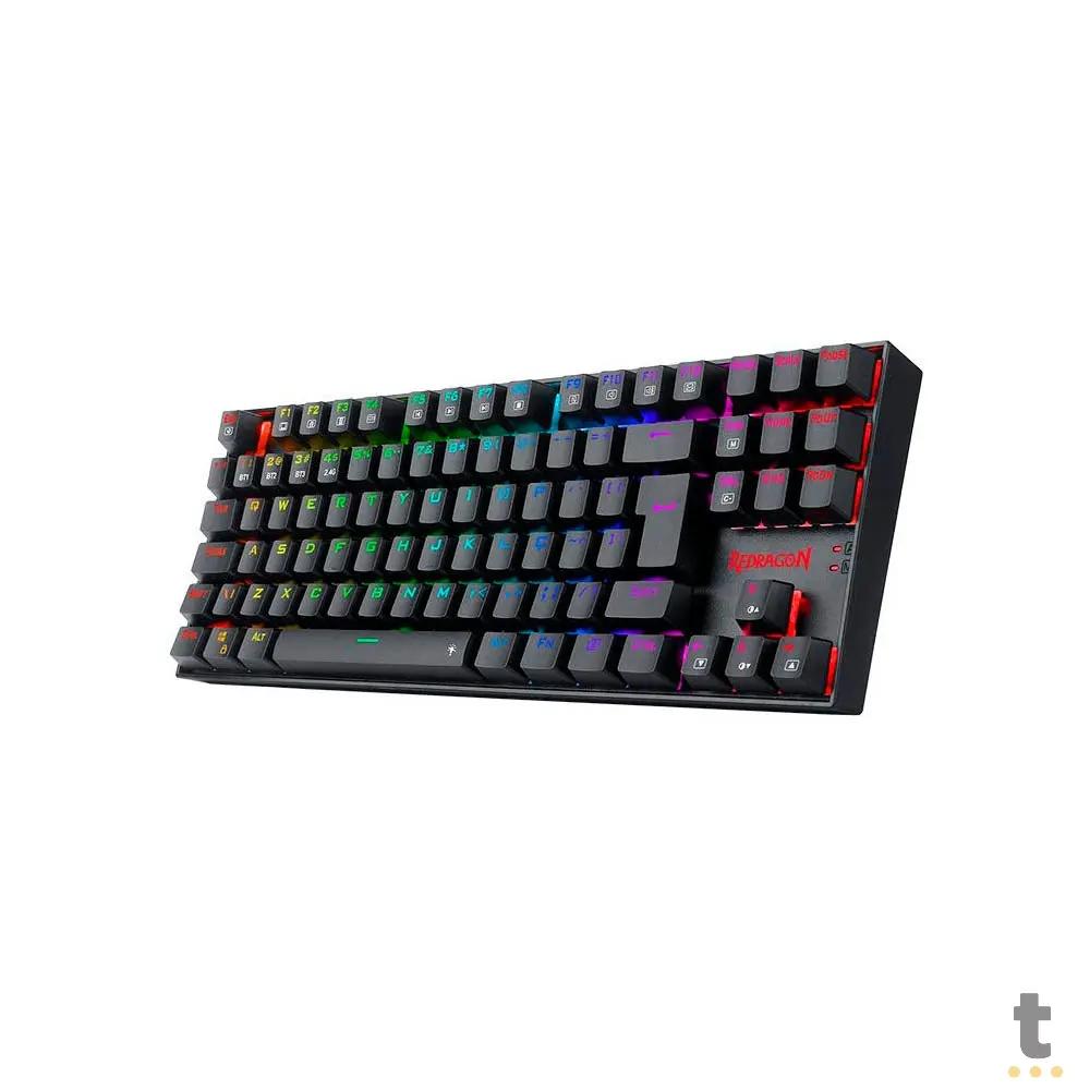 Teclado Gamer Mecanico Sem Fio Redragon Kumara Pro Wireless Rgb Preto Switch Marrom - K552RGB-BRS-B Truedata