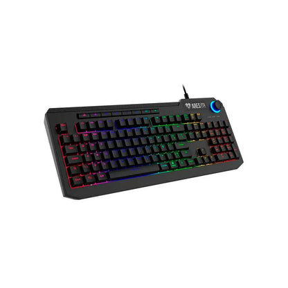 Teclado Gamer Membrana Gamdias Ares Led RGB Preto - ARES P2A (ABNT2) Truedata