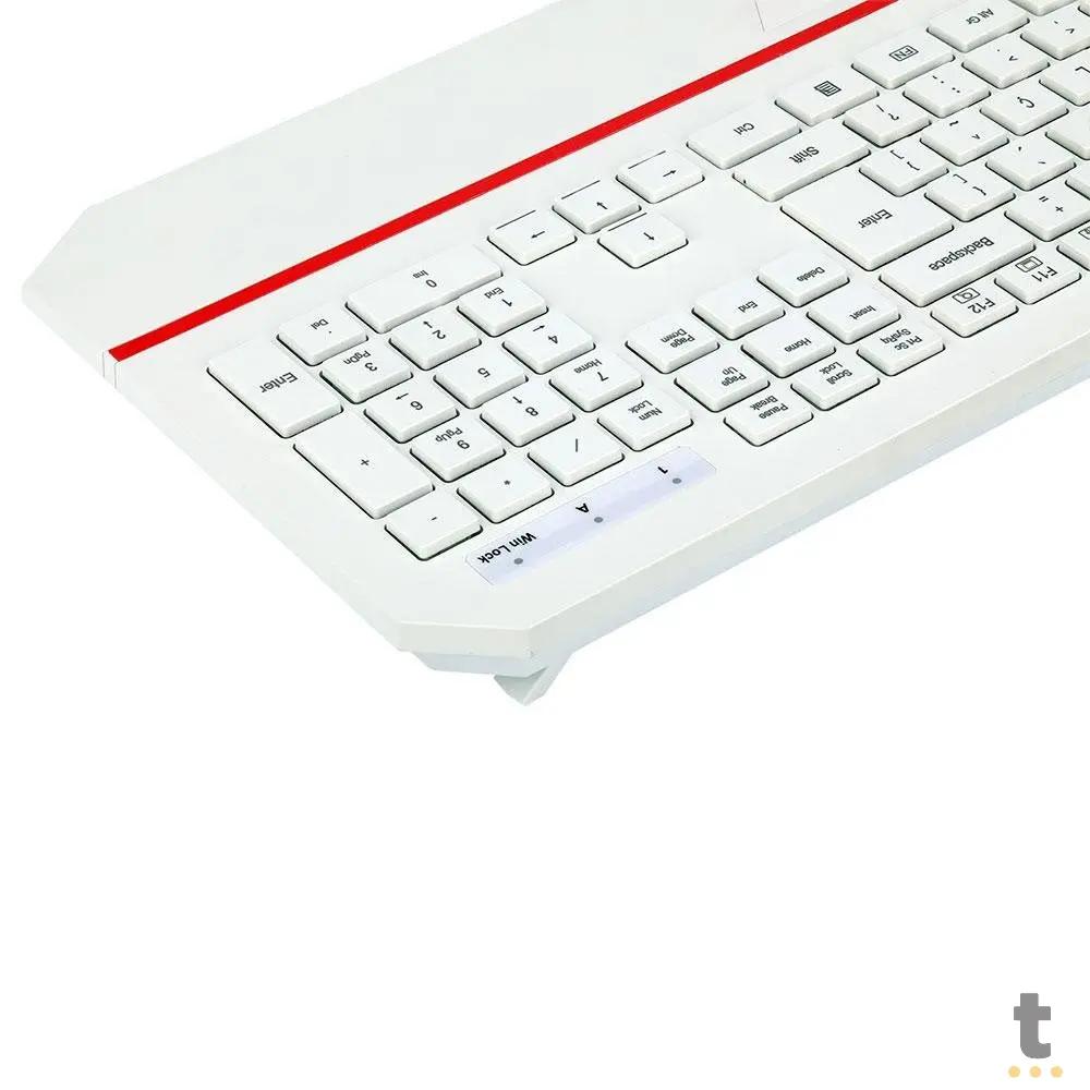 Teclado Gamer Membrana Redragon Karura 2 RGB Branco - K502W-N Truedata