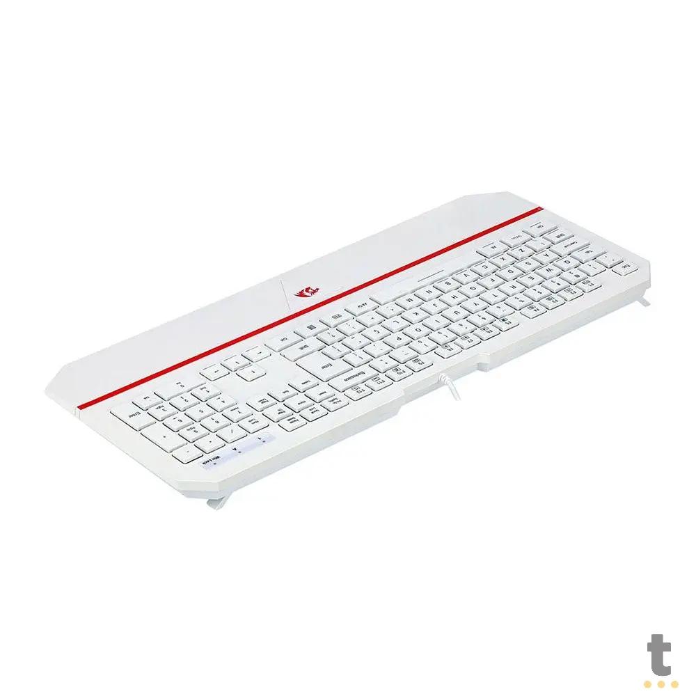 Teclado Gamer Membrana Redragon Karura 2 RGB Branco - K502W-N Truedata
