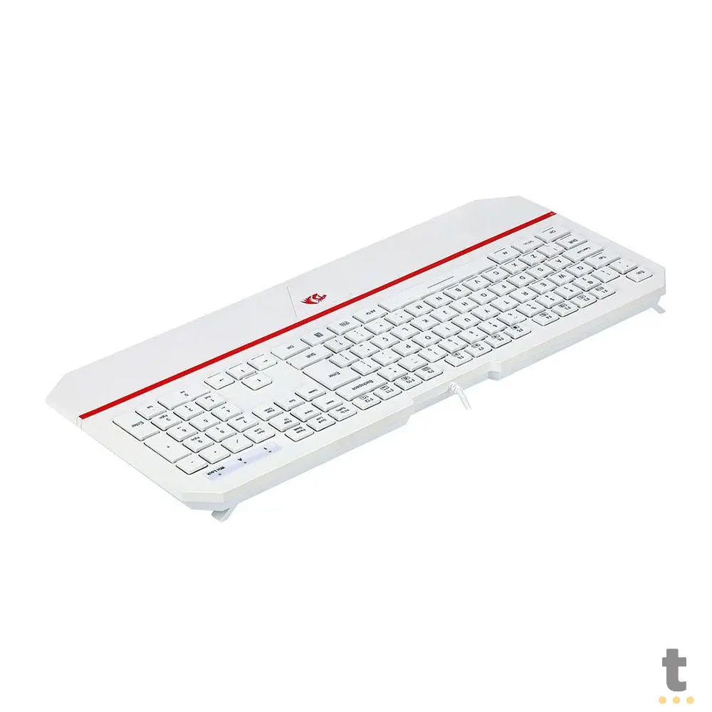 Teclado Gamer Membrana Redragon Karura 2 RGB Branco - K502W-N Truedata