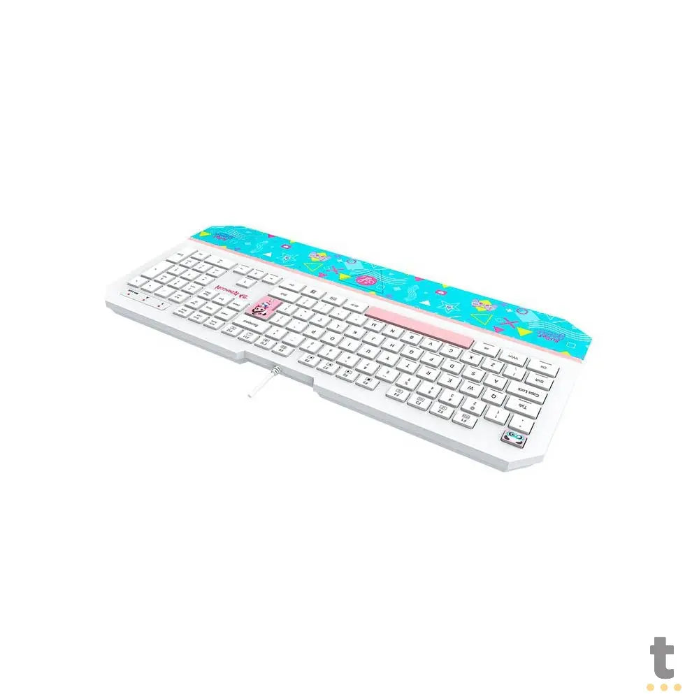 Teclado Gamer Membrana Redragon Luluca RGB Apoio de Pulso Integrado Personalizado - L502 Truedata