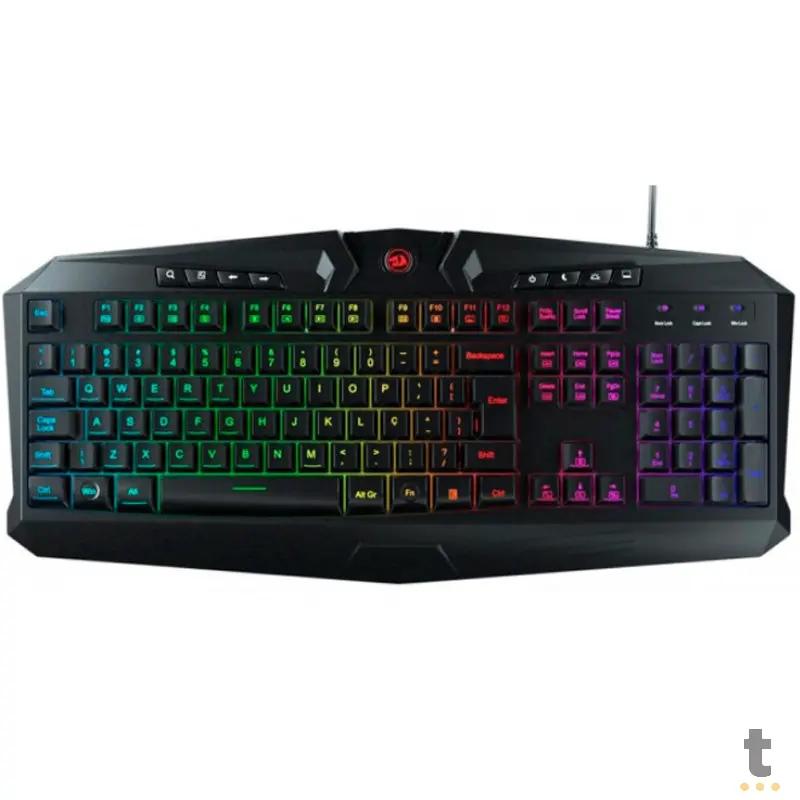 Teclado Gamer  Redragon Harpe Preto C/ RGB - K503 RGB Truedata