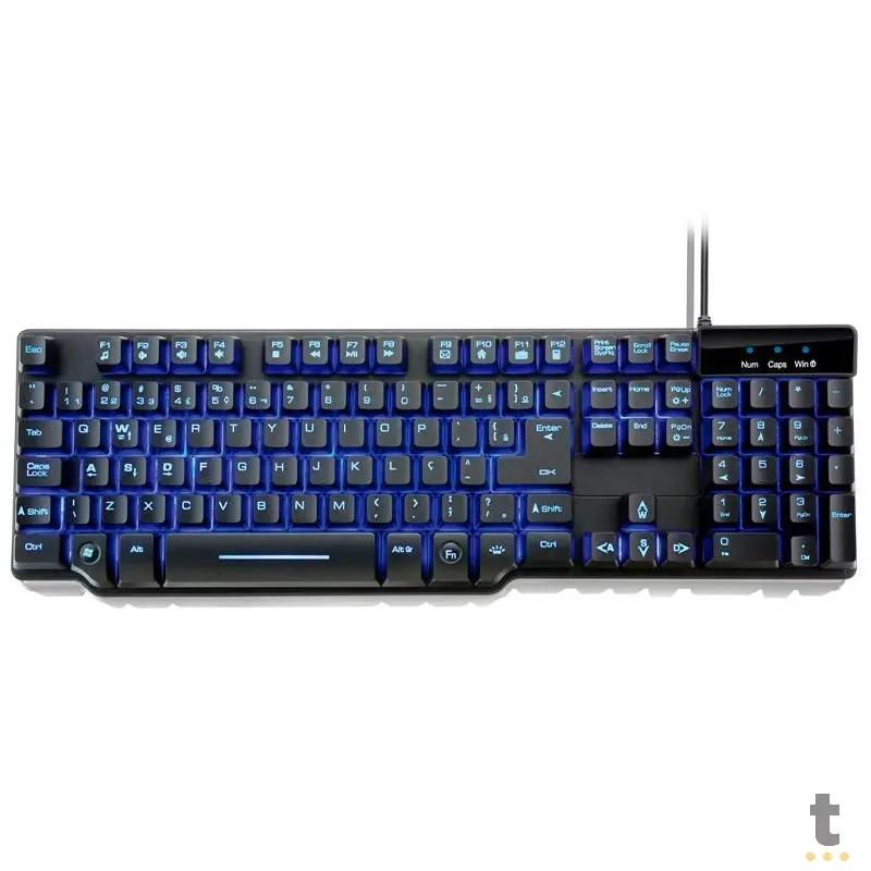 Teclado Gamer Semi Mecanico Warrior Razmig Tc196 Truedata
