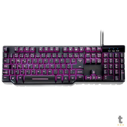 Teclado Gamer Semi Mecanico Warrior Razmig Tc196 Truedata