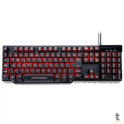 Teclado Gamer Semi Mecanico Warrior Razmig Tc196 Truedata