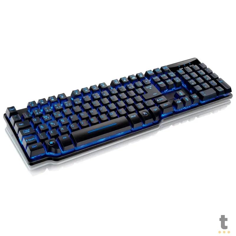 Teclado Gamer Semi Mecanico Warrior Razmig Tc196 Truedata