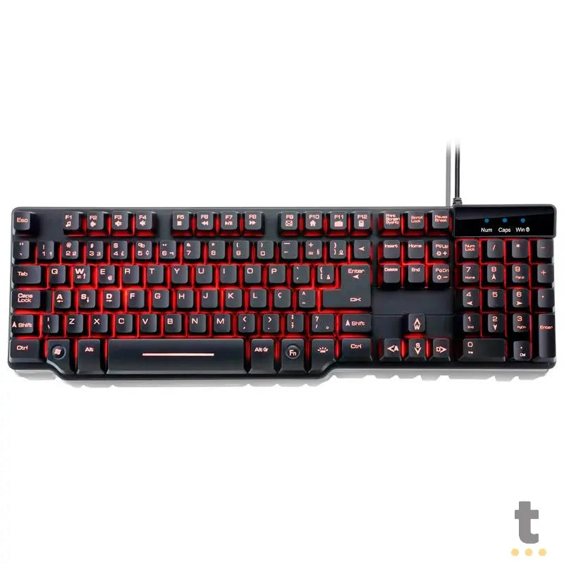 Teclado Gamer Semi Mecanico Warrior Razmig Tc196 Truedata