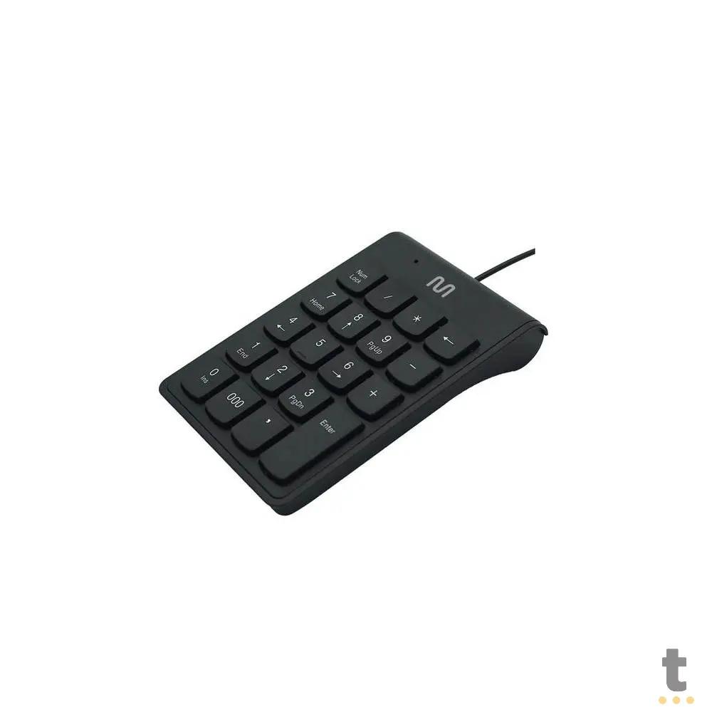 Teclado Numérico com Fio Multi Usb 120cm Preto - TC227 Truedata