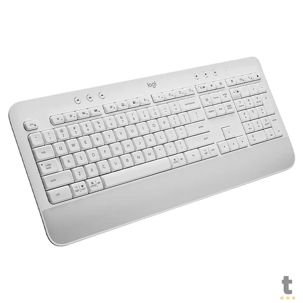 Teclado Sem Fio Logitech Signature K650 Branco C/ Apoio para as Maos - 920-010965 Truedata