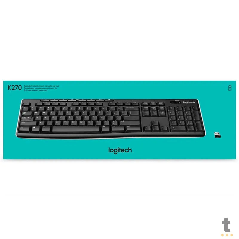 Teclado Sem Fio Multimidia Logitech K270 920-004427 Truedata