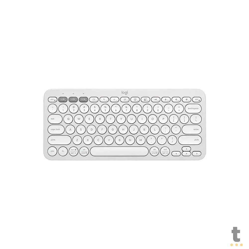 Teclado Sem Fio Multimidia Logitech K380s Bluetooth Branco 920-011790 Truedata
