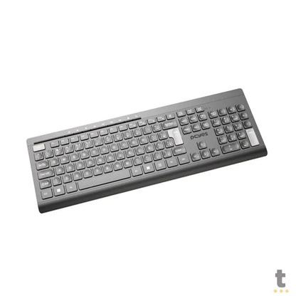 Teclado Sem Fio PCYes Soft Preto / Cinza - PTOSFWAB Truedata