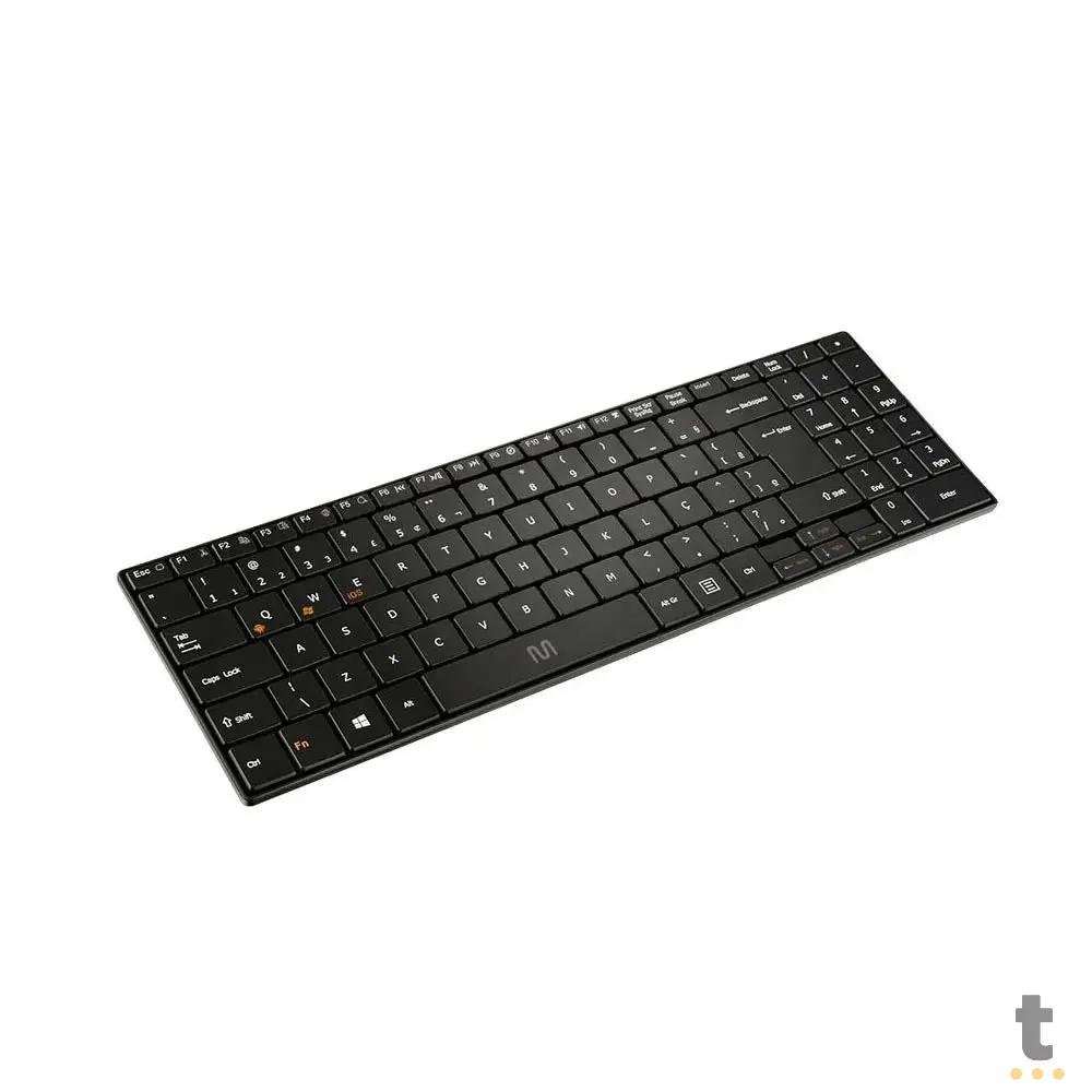 Teclado Sem Fio Slim Multi Bluetooth Multimídia Abnt - TC220 Truedata
