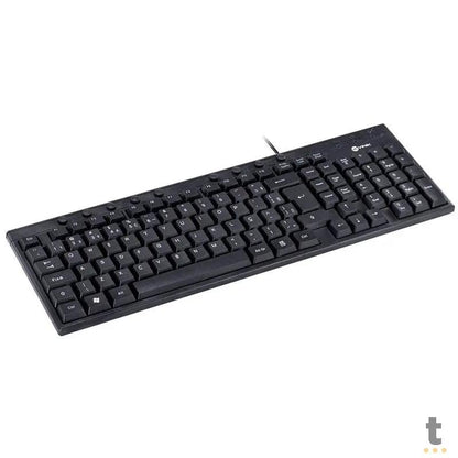 Teclado USB Slim Dynamic 116 Teclas ABNT2 1.8m Preto Vinik - DT130 Truedata