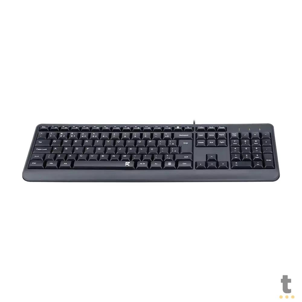 Teclado Usb Abnt2 Redragon R Office BK-7092 Preto Truedata
