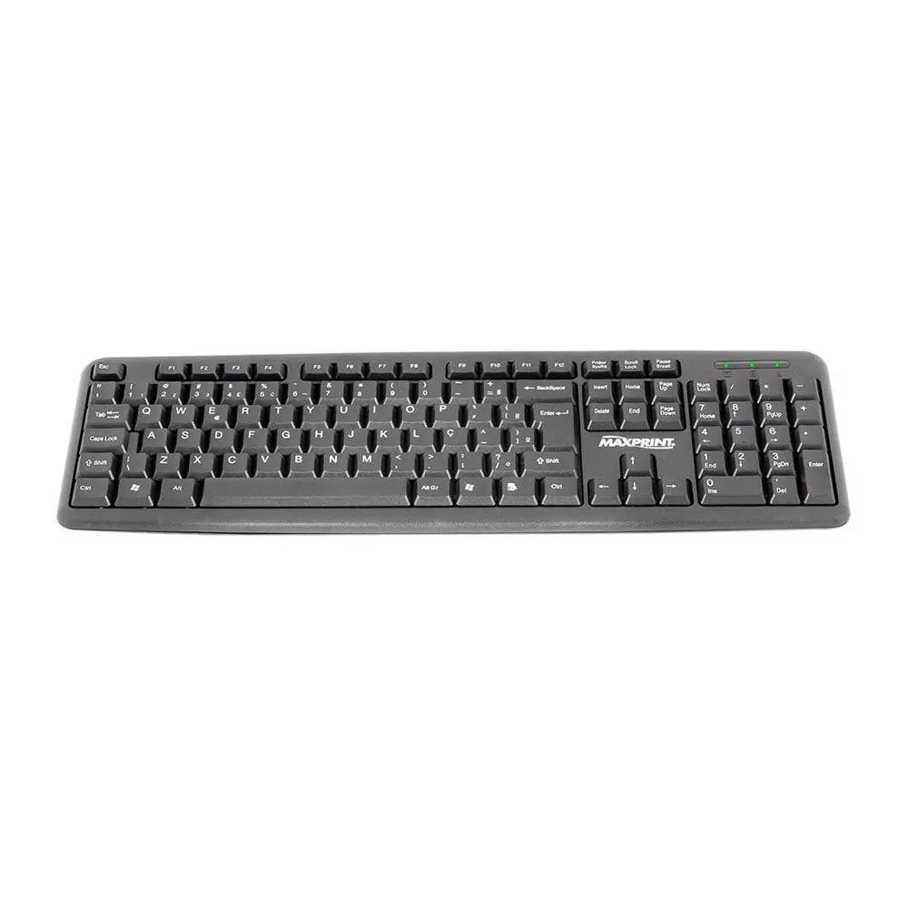 Teclado Usb Maxprint Multimidia Preto - 6013160 Truedata