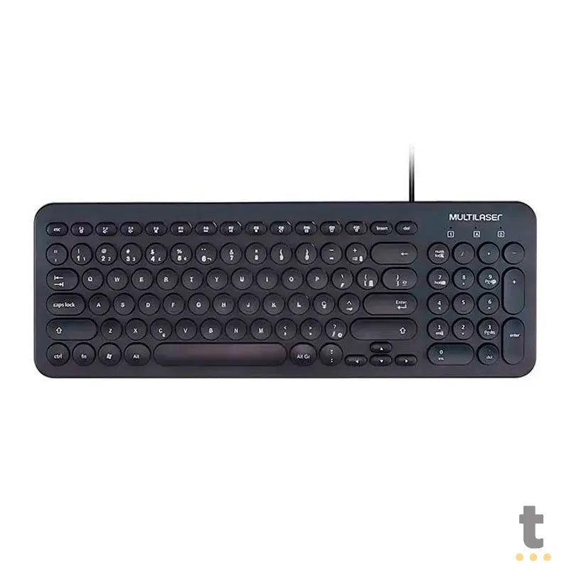Teclado Usb Multimidia C/ Teclas Arredondadas Multilaser Tc234 Truedata