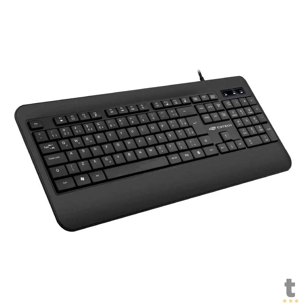 Teclado Usb Multimidia Usb C3Tech Abnt2 Preto - KB-M100Bk Truedata