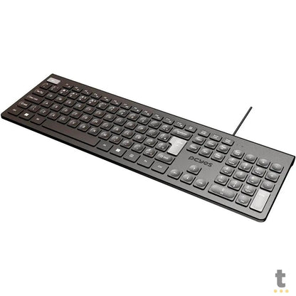 Teclado Usb PCYes Soft Preto / Cinza - Ptosf2Ab Truedata