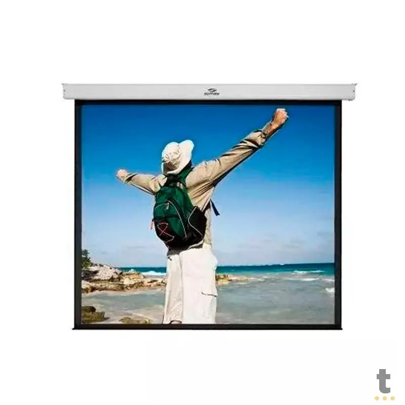 Tela De Projecao Retratil 100 Pols Sumay Trvs100 4:3un (2.03  X 1.52m) Truedata