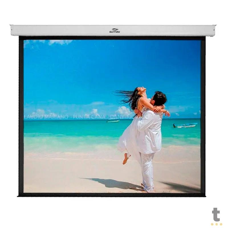 Tela De Projecao Retratil 120 Pols Sumay Trvs120 4:3un (2.34 X 1.75m) Truedata