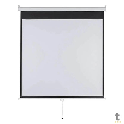 Tela De Projeção Retratil 97 Pols Multilaser AC351 1:1 (1.80 X 1.80m) Truedata