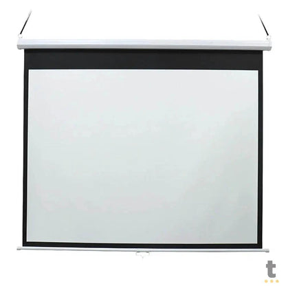 Tela De Projeção Retratil 97 Pols Multilaser AC351 1:1 (1.80 X 1.80m) Truedata