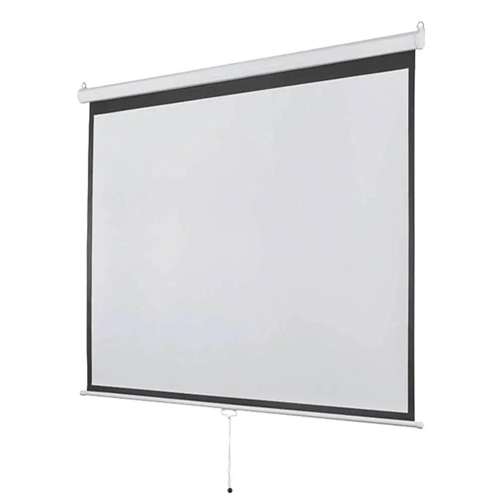 Tela De Projeção Retratil 97 Pols Multilaser AC351 1:1 (1.80 X 1.80m) Truedata