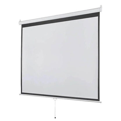Tela De Projeção Retratil 97 Pols Multilaser AC351 1:1 (1.80 X 1.80m) Truedata