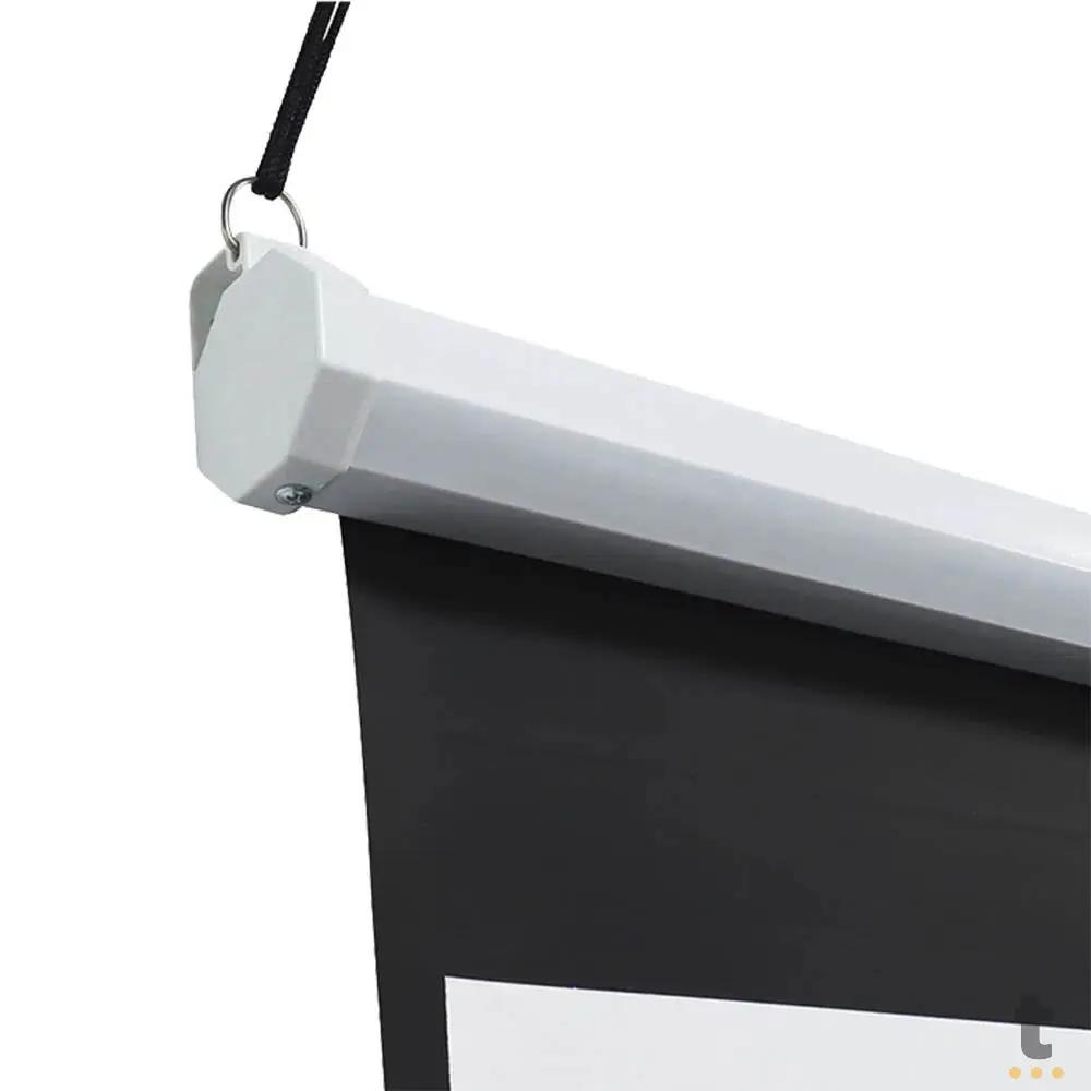 Tela De Projeção Retratil 97 Pols Multilaser AC351 1:1 (1.80 X 1.80m) Truedata