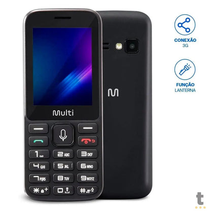 Telefone Celular Multilaser Zapp II 2.4 Pols 512mb Preto - P9161 Truedata